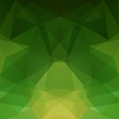 Plakat Green polygonal vector background. Can be used in cover design, book design, website background. Vector illustration