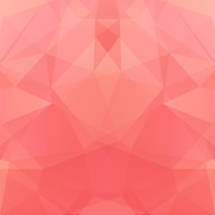 Background made of pastel pink, orange triangles. Square composition with geometric shapes. Eps 10