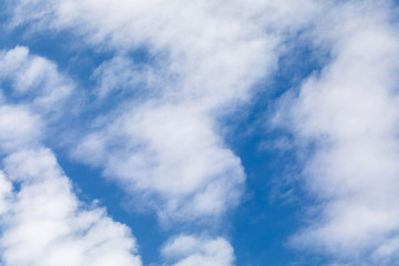 blue  sky with high white perist clouds