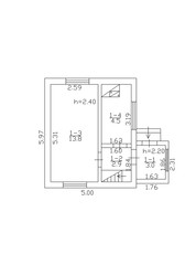Floor plan 2d. Black&white floor plan. Floorplan