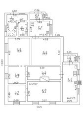 Floor plan 2d. Black&white floor plan. Floorplan