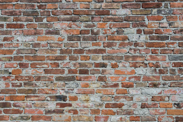 Naklejka premium old red brick wall background texture