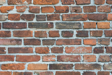 Obraz premium old red brick wall background texture