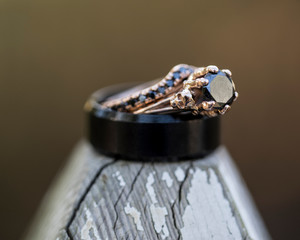 Wedding Rings with Skull