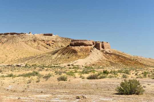The largest ruins castles of ancient Khorezm &ndash; Ayaz - Kala, Uzbekistan.