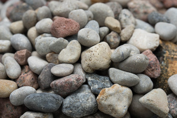 Fototapeta na wymiar heap of small stones