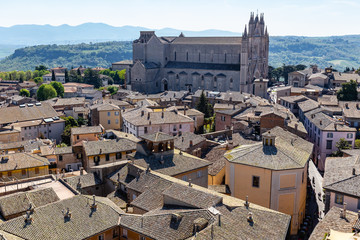 the hilltop village of Orvieto, Umbria