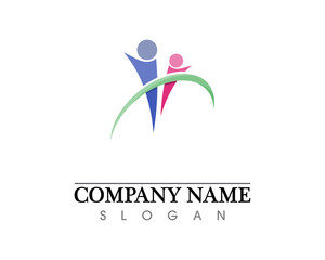 Community people care logo and symbols template