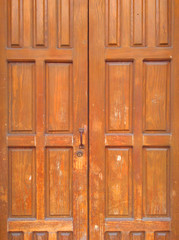 Fototapeta premium Puerta madera cerrada