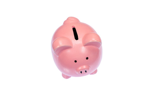 Piggy Bank Photographed On Light Table