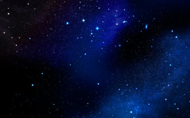abstract space background with nebula and stars. Starry night  sky