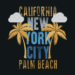 t-shirt  los angeles california , Sport wear, sport typography 