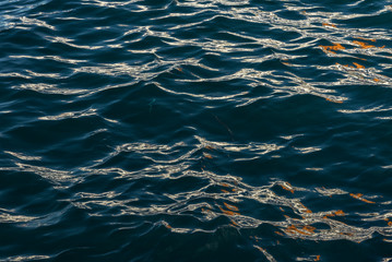 mediterranean sea surface aerial view in summer