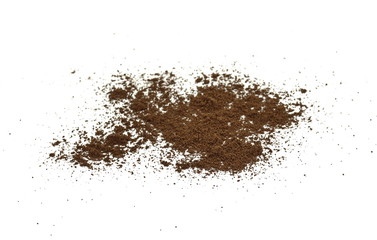Fototapeta na wymiar Coffee powder isolated of white background.