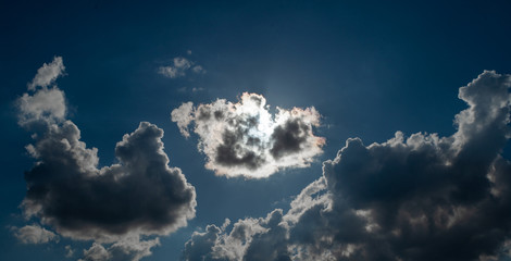 blue sky with clouds
