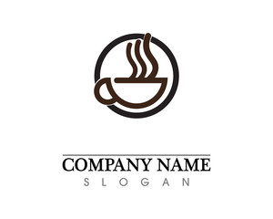 Coffee cup Logo Template vector icon design