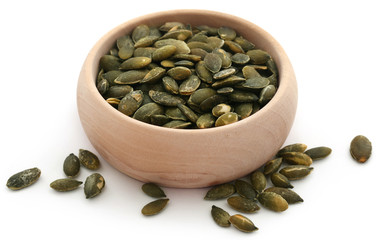 Pumpkin seeds roasted and salty