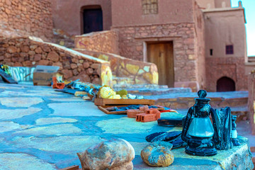 Kasbah Ait Ben Haddou in the Atlas Mountains of Morocco.