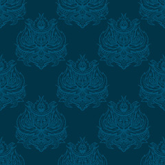 Baroque background textures. Vector damask seamless pattern element. Classical luxury old fashioned ornament, royal victorian seamless texture for wallpapers, textile, wrapping