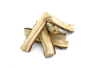 Firewood isolated on white. Oak Log Isolated on a white. Log fire wood isolated on white background with clipping path. Wooden obsolete log.