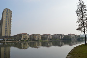 Row after row of housing