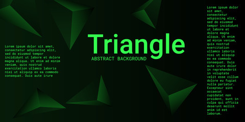 Triangle background. Abstract composition of triangular pyramids.