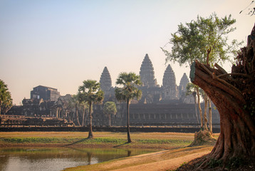 The famous Angkor Wat in Cambodia