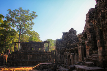 Fototapeta premium The famous Angkor Wat in Cambodia