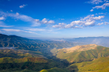 aerial view of mountains