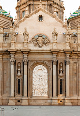 View of Basilica Pilar in Zaragoza , Spain.