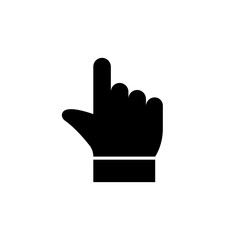 Obraz premium hand pointing finger up icon illustration isolated vector sign symbol