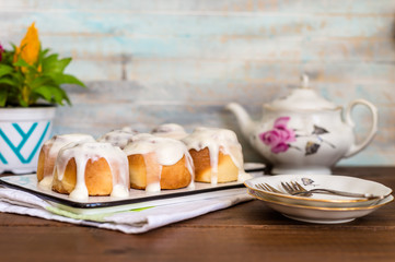 Cinnamon rolls  traditional dessert buns