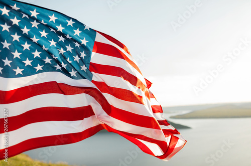 American flag for Memorial Day, 4th of July or Labour Day.