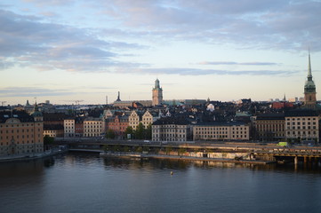 Fototapeta na wymiar stockholm, riddarholmen, stadshuset, city hall, old town