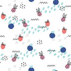 Seamless summer doodle pattern