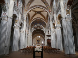 St. Colomban Basilica in Bobbio. Wanted by Irish St. Colomban that evangelided large part of Europe. The actual church was built on the remains of the Romanesque church of which only the bell tower an