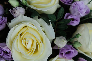 Bouquet of flowers. White rose