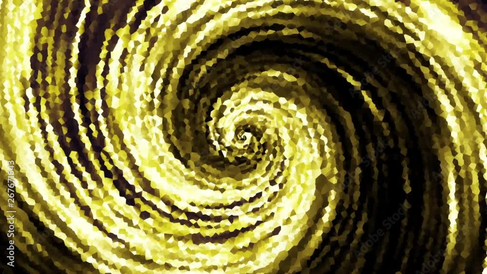 Poster Endless spinning Revolving Spiral. Seamless looping footage. Abstract helix.