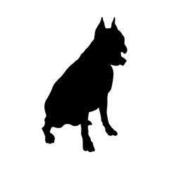 Boxer Dog Silhouette