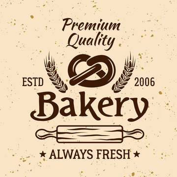 Bakery vintage vector emblem, label, badge or logo