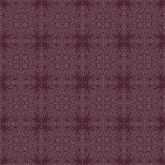 Seamless vector pattern Moroccan tile design in purple shades