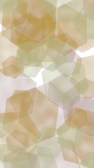 Multicolored translucent hexagons on white background. Vertical image orientation. 3D illustration