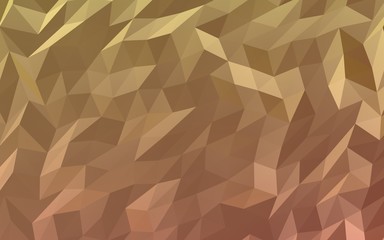 Abstract triangle geometrical orange background. Geometric origami style with gradient. 3D illustration