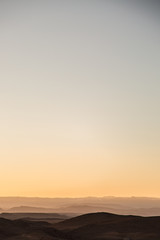 sunset in the desert