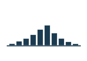 Fototapeta premium column growth and decrease chart