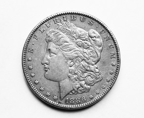 1886 US Morgan Silver Dollar