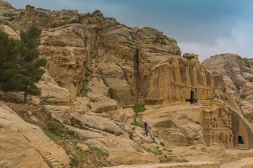 Fototapeta na wymiar Petra site, Jordan