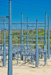 Fototapeta na wymiar Electrical Power Infrastructure and Distribution.