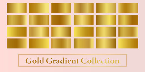 Gold background texture vector icon seamless pattern. Vector golden, copper, brass and metal gradient template.