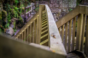 wood stairs